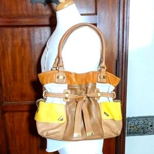 B makowsky leather shoulder handbag